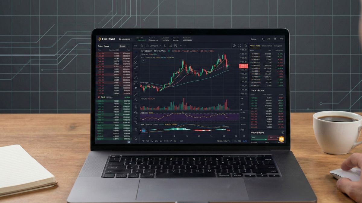 Gráfica minimalista que representa la volatilidad del precio de Bitcoin