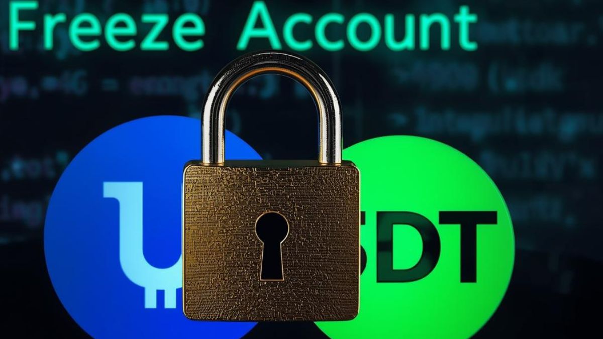 Riesgo de congelación de fondos en stablecoins centralizadas como USDT y USDC.