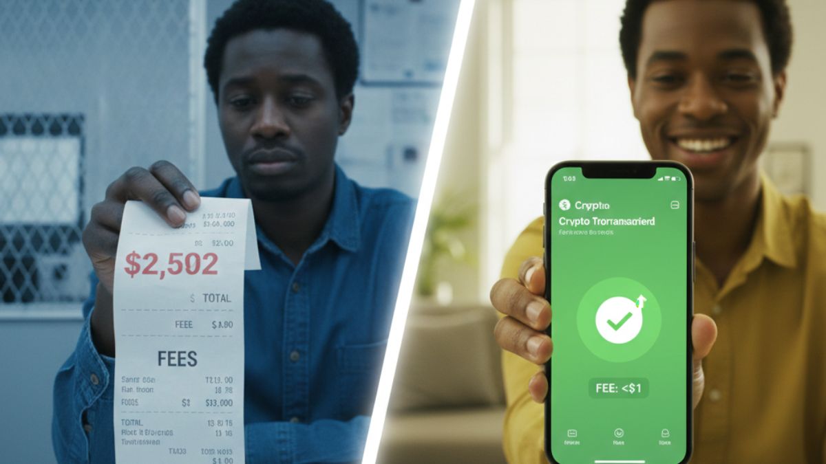 Comparativa de costes entre remesas tradicionales y remesas con criptomonedas.
