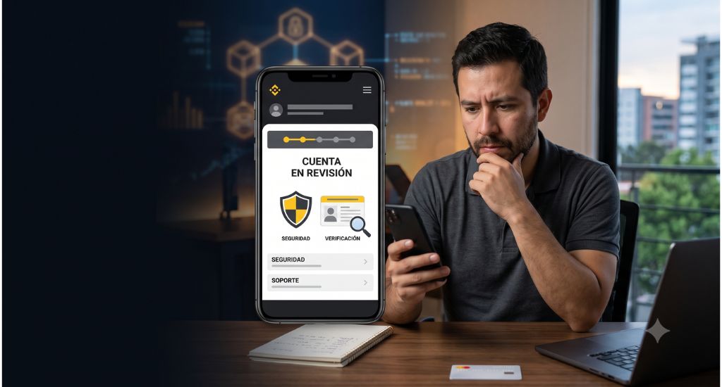 Cuenta de Binance en revisión y proceso de verificación