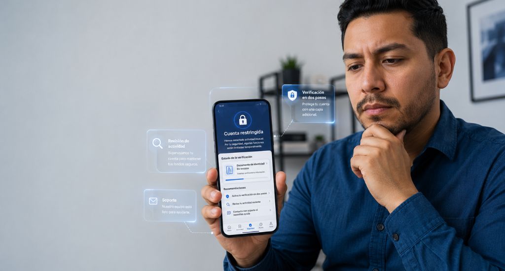 Cuenta de Coinbase restringida o en proceso de revisión